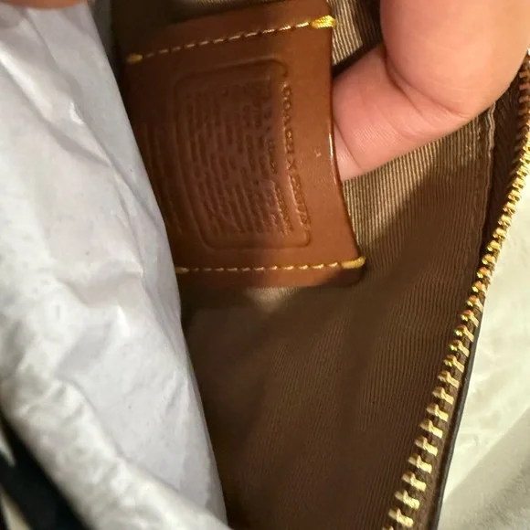 Coach Brown Leather Wristlet - Picture 5 of 5